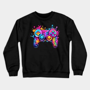 Retro Melting Gamepad #6 Crewneck Sweatshirt